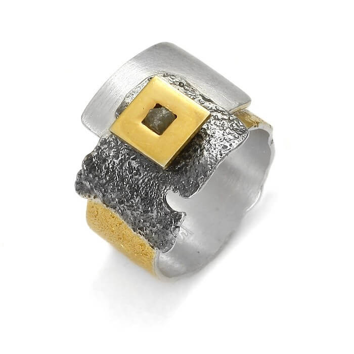 EvaStone Silver Ring