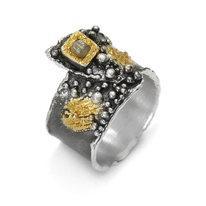 EvaStone Silver Ring