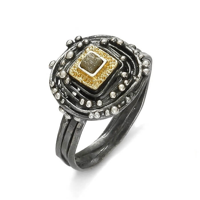 EvaStone Silver Ring