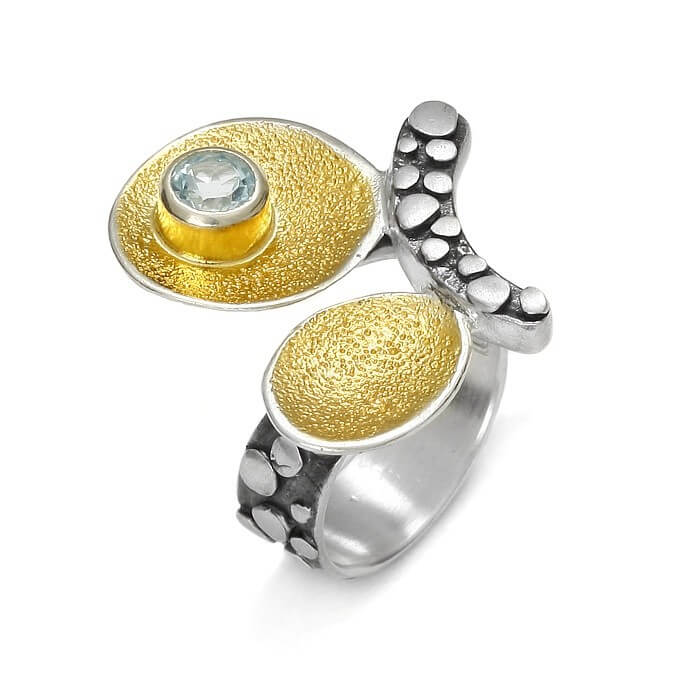 EvaStone Silver Ring