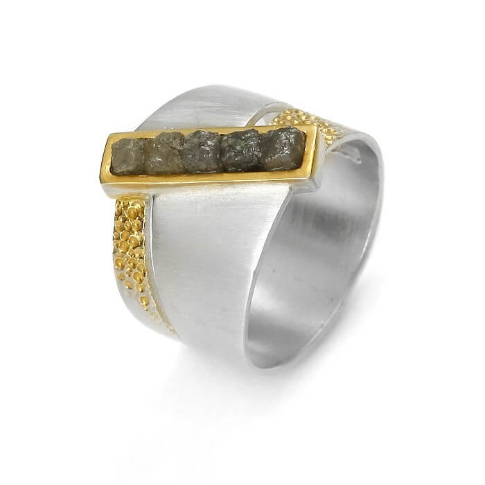 EvaStone Silver Ring